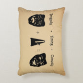 悲劇+タイミングがコメディシアターに匹敵 アクセントクッション (正面(垂直))