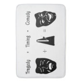 悲劇+タイミングがコメディシアターに匹敵 バスマット (正面縦)