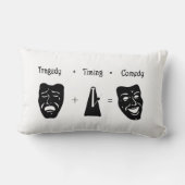 悲劇+タイミングがコメディシアターに匹敵 ランバークッション (裏面)