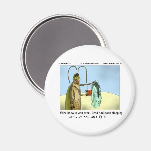 悲劇@ Roachモーテルギフトティおもしろいーマグなど マグネット (正面/裏面)
