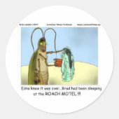 悲劇@ Roachモーテルギフトティおもしろいーマグなど ラウンドシール (正面)