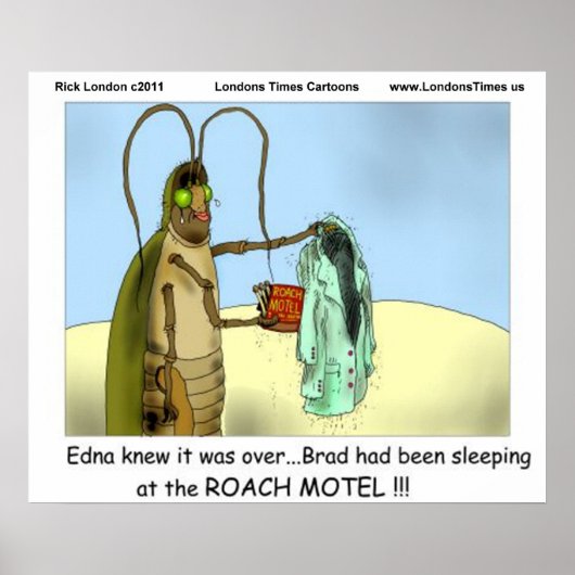 悲劇@ Roachモーテルポスタおもしろいーズ ポスター (正面)