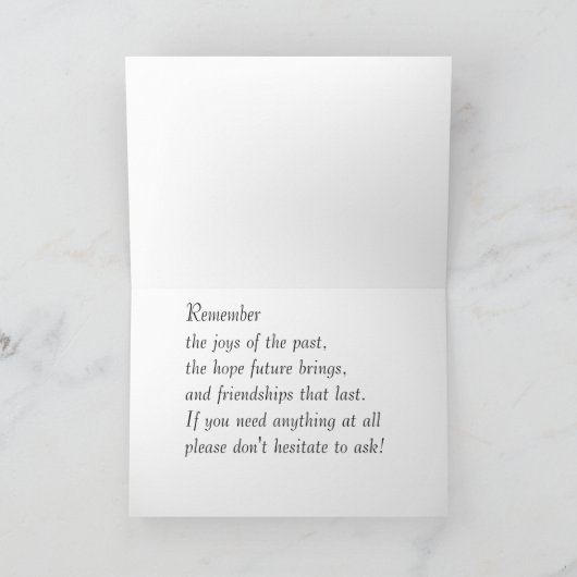 悲哀のあなたの時 カード (内部)