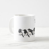 悲哀のための1つ、喜びのための2 コーヒーマグカップ (正面左)