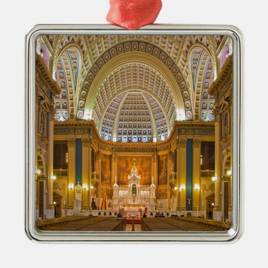 悲哀のバシリカ会堂の国民の神社の私達の女性 メタルオーナメント (正面)