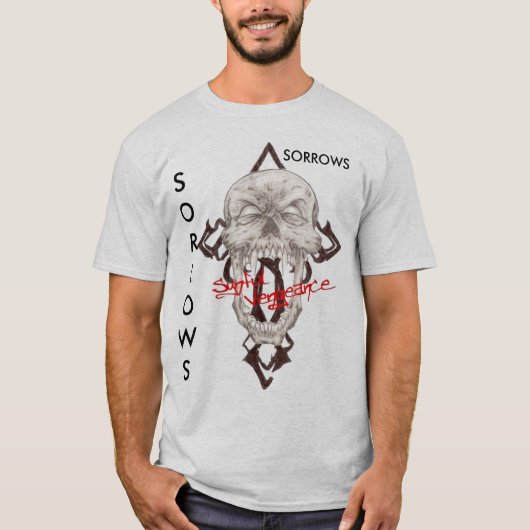 悲哀CUSTOM2のTシャツ Tシャツ (正面)