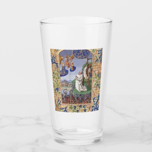 悲嘆と聖ベルナール タンブラーグラス (正面)