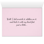 悲嘆に暮れたお洒落な子猫猫のカスタムの文字 (内部横(下))