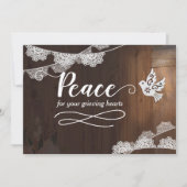悲嘆に暮れるあなたの心に平穏が訪れますように カード (正面)