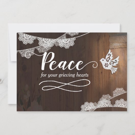 悲嘆に暮れるあなたの心に平穏が訪れますように カード (正面)
