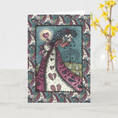 悲嘆に暮れるバレンタイン、墓地 カード (黄色い花)