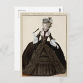 悲嘆に暮れる未亡人18世紀のポストカード ポストカード (正面/裏面)