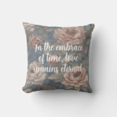 悲嘆に暮れる母への優雅な庭園記念品 クッション (正面)