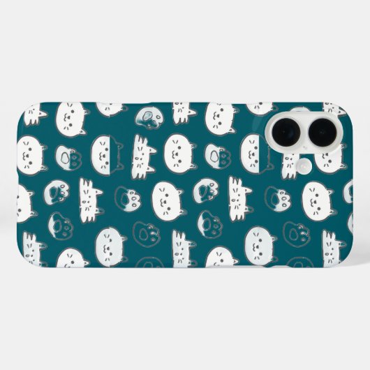 悲嘆に暮れる猫は、愛する友失った人を悼む Case-Mate iPhoneケース (裏面 (横))