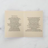 悲嘆に暮れる配偶者の同情カード。 カード (内部)