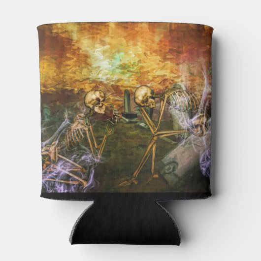 悲嘆に暮れる骨格 缶クーラー (裏面)