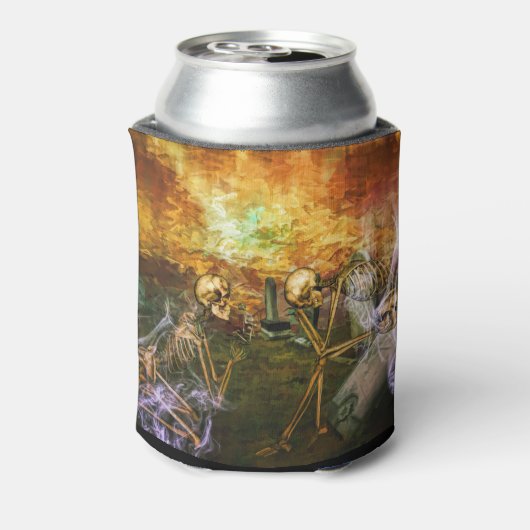 悲嘆に暮れる骨格 缶クーラー (缶裏面)