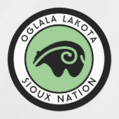 悲嘆に暮れる ラベル (デザイン1)