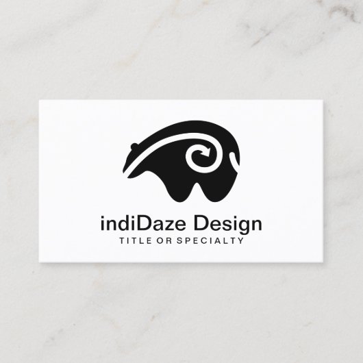 悲嘆に暮れる 名刺 (正面)