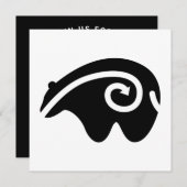 悲嘆に暮れる 招待状 (正面/裏面)