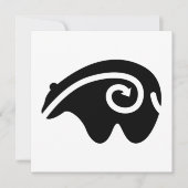 悲嘆に暮れる 招待状 (正面)