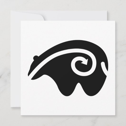 悲嘆に暮れる 招待状 (正面)