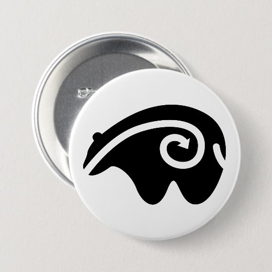 悲嘆に暮れる 缶バッジ (正面&裏面)