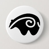 悲嘆に暮れる 缶バッジ (正面)