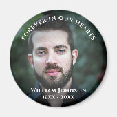 悲嘆の記憶お祝いの人生のカスタム写真 マグネット (正面)