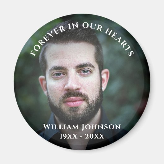 悲嘆の記憶お祝いの人生のカスタム写真 マグネット (正面)