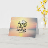 悲嘆の3時23分、毎朝彼の歓喜が新たに  カード (黄色い花)