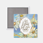 悲嘆3:22彼の忠実な愛は終わらない マグネット (正面/裏面)