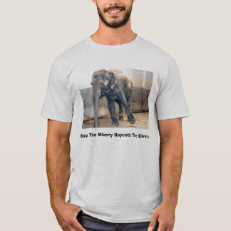 悲惨さのボイコットをサーカスストップ Tシャツ