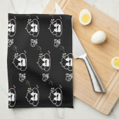 悲痛なウンチ- Brootsch the PooPoo キッチンタオル (四つ折り)