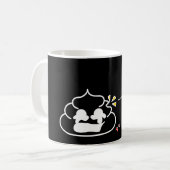 悲痛なウンチ- Brootsch the PooPoo コーヒーマグカップ (正面左)