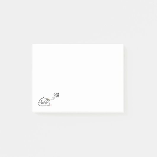 悲痛なウンチ- Brootsch the PooPoo ポストイット (正面)