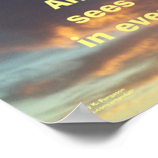 悲観主義者はチャーチルのポスターが難しいことに気づく ポスター (角)