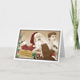 悲観的なクリスマスカード不気味なサンタル シーズンカード