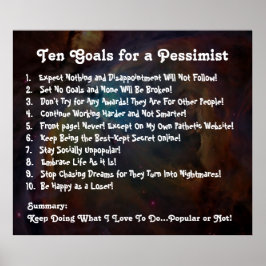 悲観的なポスターのゴール10人 ポスター
