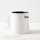悲観的なマグ ツートーンマグカップ (正面左)