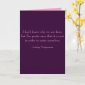 悲観的な誕生日カードウィットゲンシュタイン カード (黄色い花)