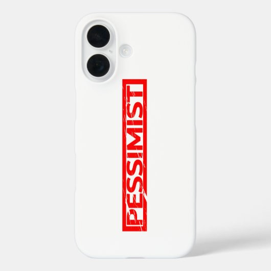 悲観的スタンプ Case-Mate iPhoneケース (裏面)