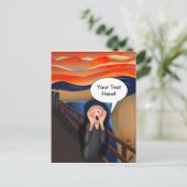 『悲鳴おもしろい漫画のパロディ』 ポストカード (スタンド正面)