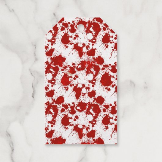 「悲鳴だった」ゴールドフォイルのハロウィーンメッセージカード ギフトタグ (裏面)