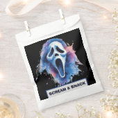 悲鳴と軽食 | ハロウィーンキャンディーフェイバーバッグ フェイバーバッグ (クリップ留めされた状態)