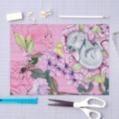 悲鳴のように可愛い眠れるベビーウサギ 薄葉紙 (クラフト)