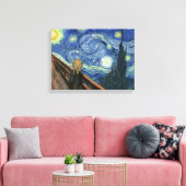 悲鳴の星空の夜 キャンバスプリント (インサイチュ (リビング))