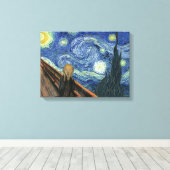 悲鳴の星空の夜 キャンバスプリント (インサイチュ (ウッドフロア))