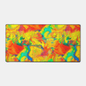 悲鳴の黄色い油と水が混ざらない デスクマット (正面)