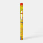 悲鳴の黄色い油と水が混ざらない iPhone 16ケース (左側面)